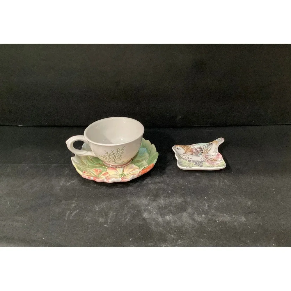 Fitz & Floyd Butterfly Tea Set, English Garden Collection, Replacement Tableware